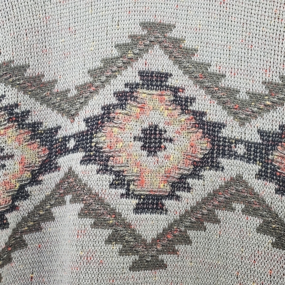 J. Jill Southwestern Boho Cozy Knit Open Draped Cardigan - Picture 4 of 7